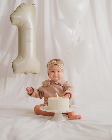 Cream Number 0 Balloon 40 Inch, 0 Balloon Numberfor 10Th 20Th 30Th 40Th 50Th 60Th Birthday Decorations, Cream Party Supplies For