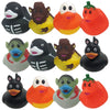 Artcreativity Assorted Halloween Ducks For Jeeps (Pack Of 12) - Variety Of Mini Rubber Halloween Characters, Trick Or Treat Supplies, Goodie Bag Fillers, Party Favors, Halloween Themed Bathtub Toys