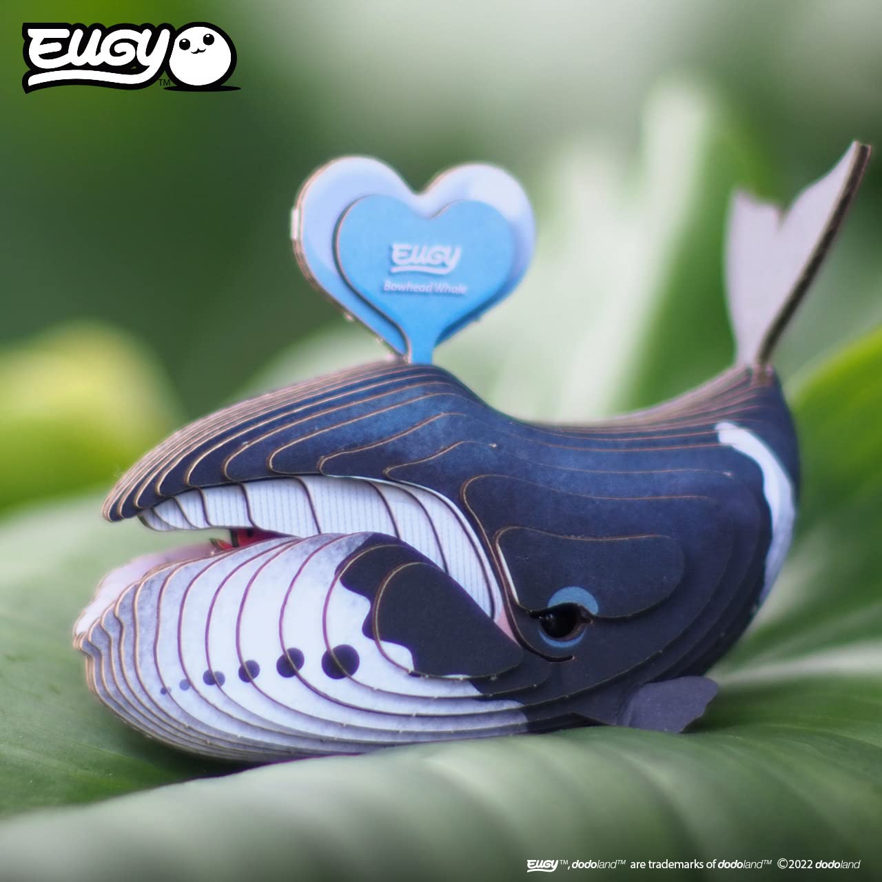 Eugy Bowhead Whale 3D Puzzle, 31 Piece Eco-Friendly Educational Toy Puzzles For Boys, Girls & Kids Ages 6+