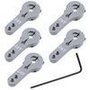 5-Pack Hobbypark Metal 24T Aluminum Servo Horn M3 for Hitec Steering Arm RC Car Plane Parts