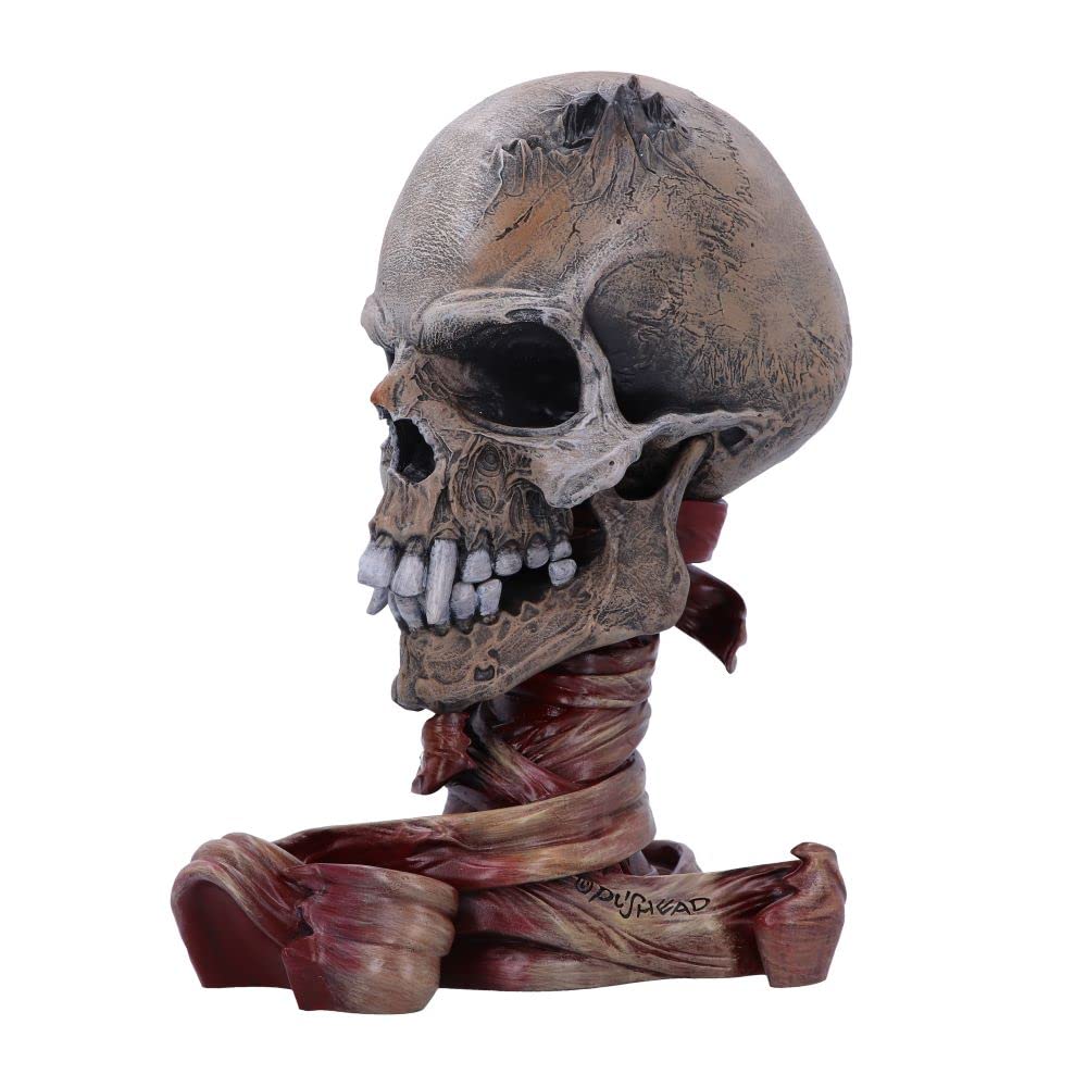 Nemesis Now Metallica Pushead Skull Statue, Metallica Collectible, Sad But True Inspired Skull, Heavy Metal Decor, Hand-Painted Resin, 23.5Cm