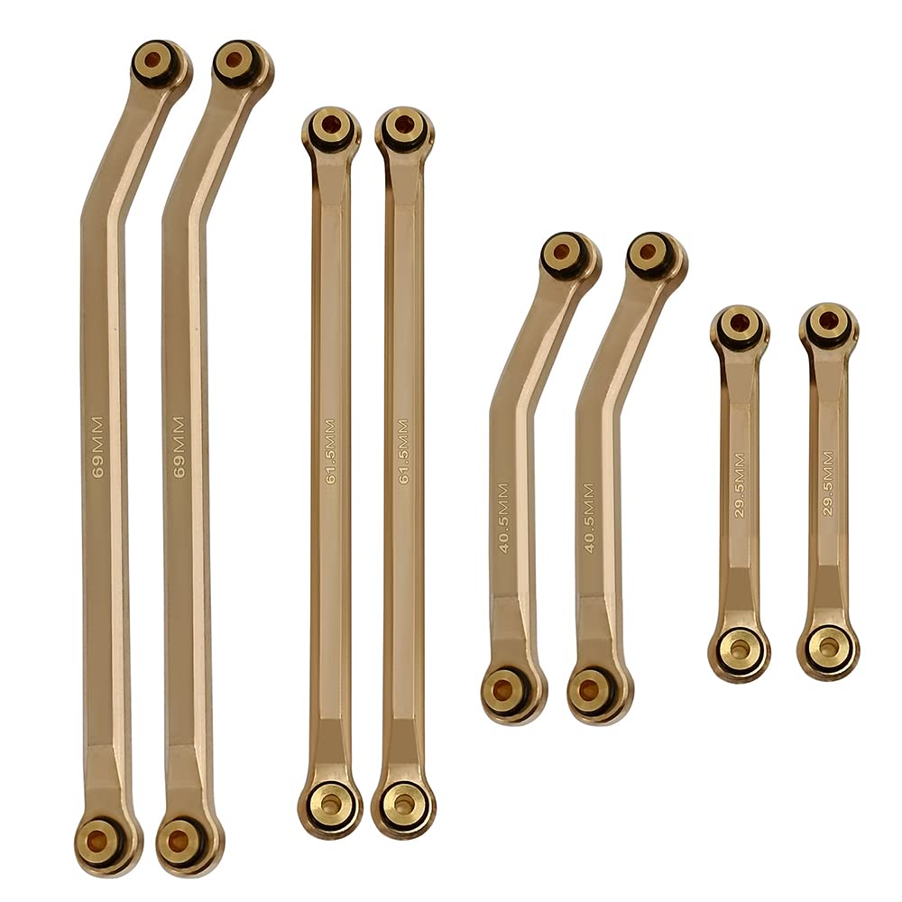 RCLIONS Higher Extra Clearance RC Links Linkage Set for 1/24th Axial SCX24 Deadbolt AXI90018 AXI00004 RC Crawler Car Upgrades Pa
