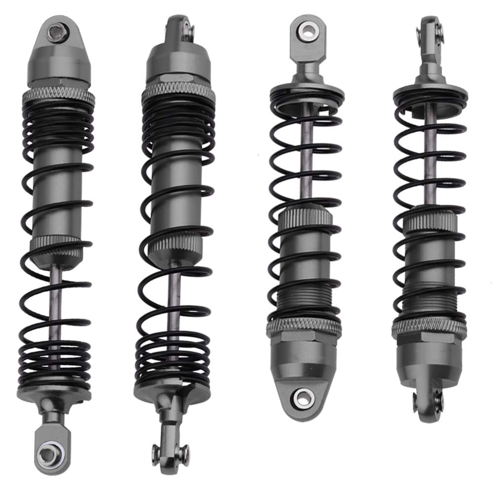 HobbyPark Aluminum Shocks for 1/10 Traxxas Slash Rustler Stampede 2WD 4x4 Hoss Bandit VXL Upgrades Shock Absorber Damper Set, Re