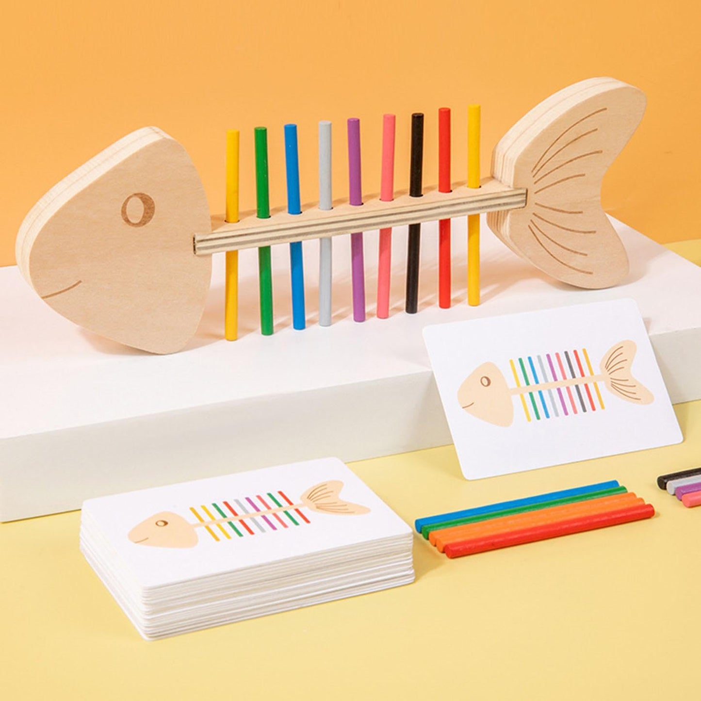 Bnf Montessori Educational Toy Fish Bone Sorting Toy For Boy Girls Kid Preschool Baby | Toys For Baby | Developmental Baby Toys