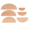 TickiT Natural Architect Panels - Arches - Set of 6 - Stacking Blocks for 12m+ - Open-Ended Toys