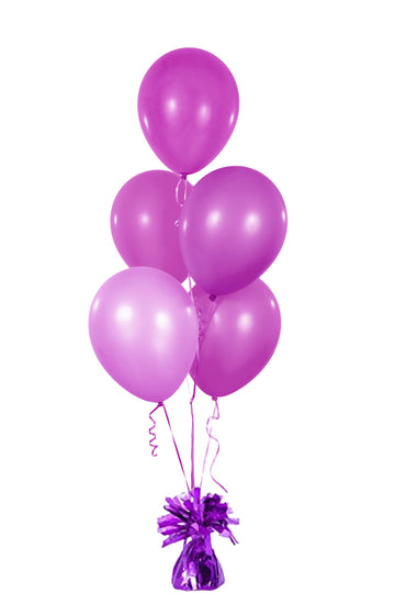 The Dreidel Company Metallic Balloon Weights, Birthday Party Favors, Novelty And Gag Gifts, 5.5' Inches, 12-Pack (Purple)