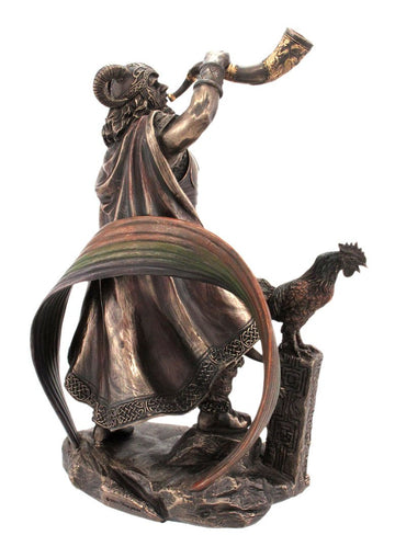 9.25 Inch Norse God - Heimdall Cold Cast Bronze Sculpture Figurine