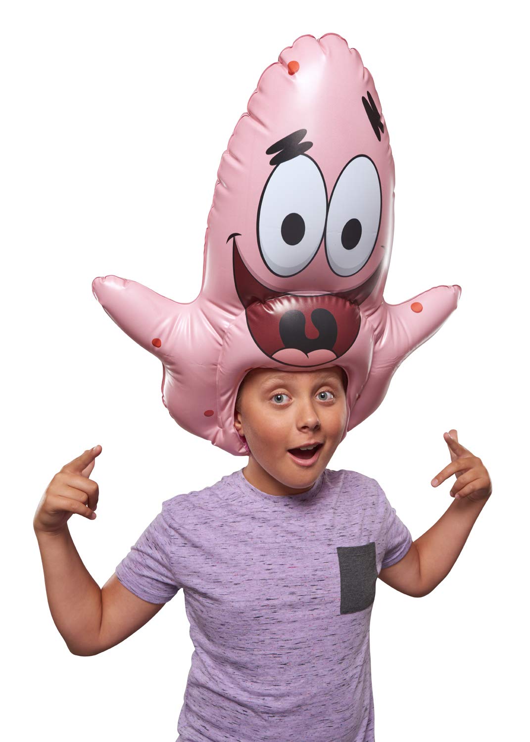 Alpha Group Spongebob Squarepants, Spongeheads, 20” Tall Inflatable Wearable, Patrick