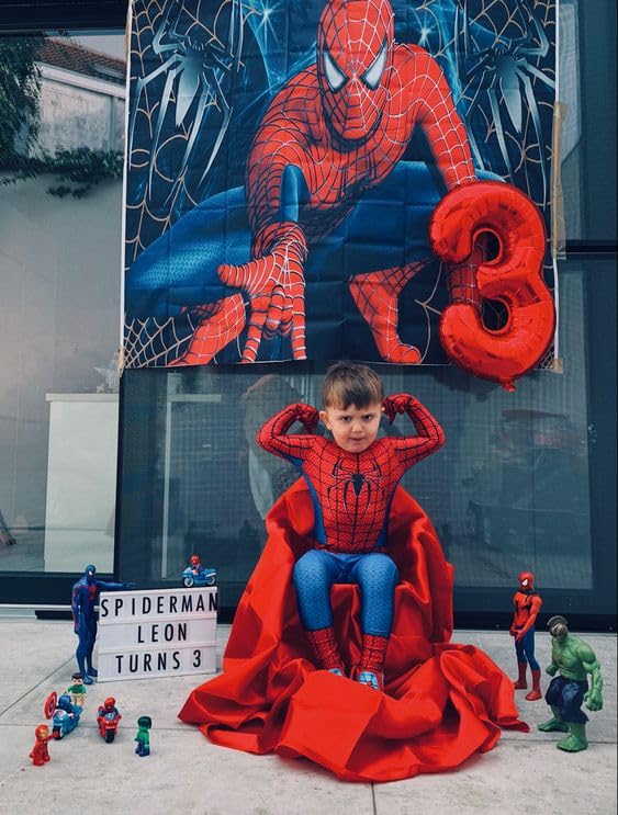 Number Balloon Red 3 Balloon 40 Inch, Large Mylar Foil Number 3 13 23 30Th 31 32 33 35 Birthday Party Decorations, 3 Year Old Bo