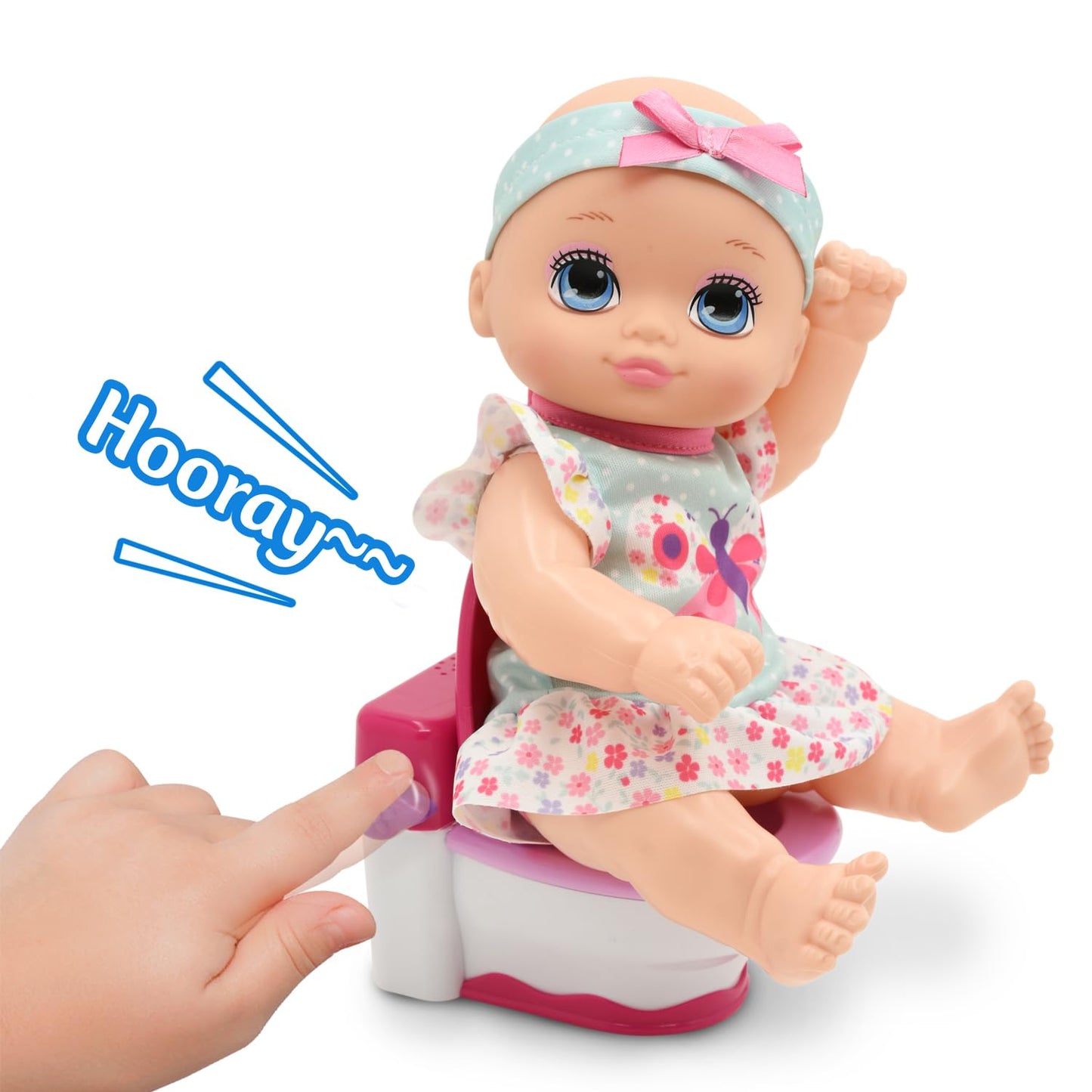 New Adventures - Little Darlings - It'S My Potty 10 Inch Doll With Potty Chair, (3518)