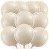 Kalor 22 Inch White Sand Ball Foil Balloons,10 Pcs Beige Large 4D Giant Round Foil Balloon For Birthday Party Baby Shower Gender Reveal Supplies