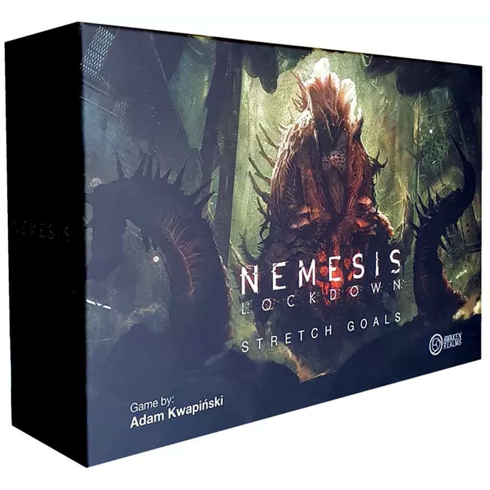 Nemesis: Lockdown: Stretch Goals - Board Game Expansion By Awaken Realms - Strategy Game - Cooperative Adventure Game - Adults &