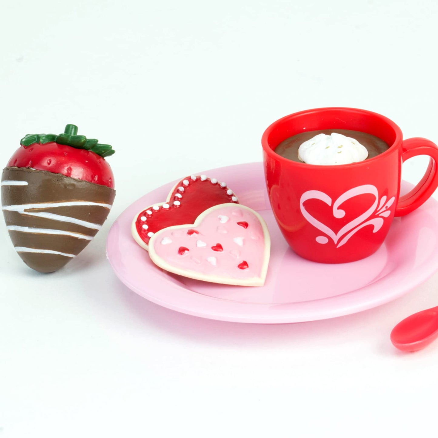 18 Inch Warm Your Heart Doll Accessories Food Set Perfect For The American Baking Girl. Includes Hot Cocoa, Cake Pops, Cookies And More Mini Doll Food By Sophia'S, 12 Piece Set