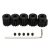 5Pack Sharegoo Steel 32P 5Mm Pinion Gear Sets 13T 14T 15T 16T 17T Fit 5Mm Shaft Compatible With Hpi Kyosho Losi Axial Traxxas Ta