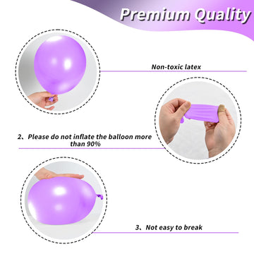 Butterfly Balloons, 12 Inches Butterfly Print Purple And White Latex Balloons Butterfly Patterns For Girls Women Weeding Baby Sh