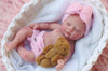 Mire & Mire 7'' Miniature Reborn Baby Dolls Silicone Full Body Baby Soft Skin Mini Realistic Newborn Baby Dolls Real Life Tiny B