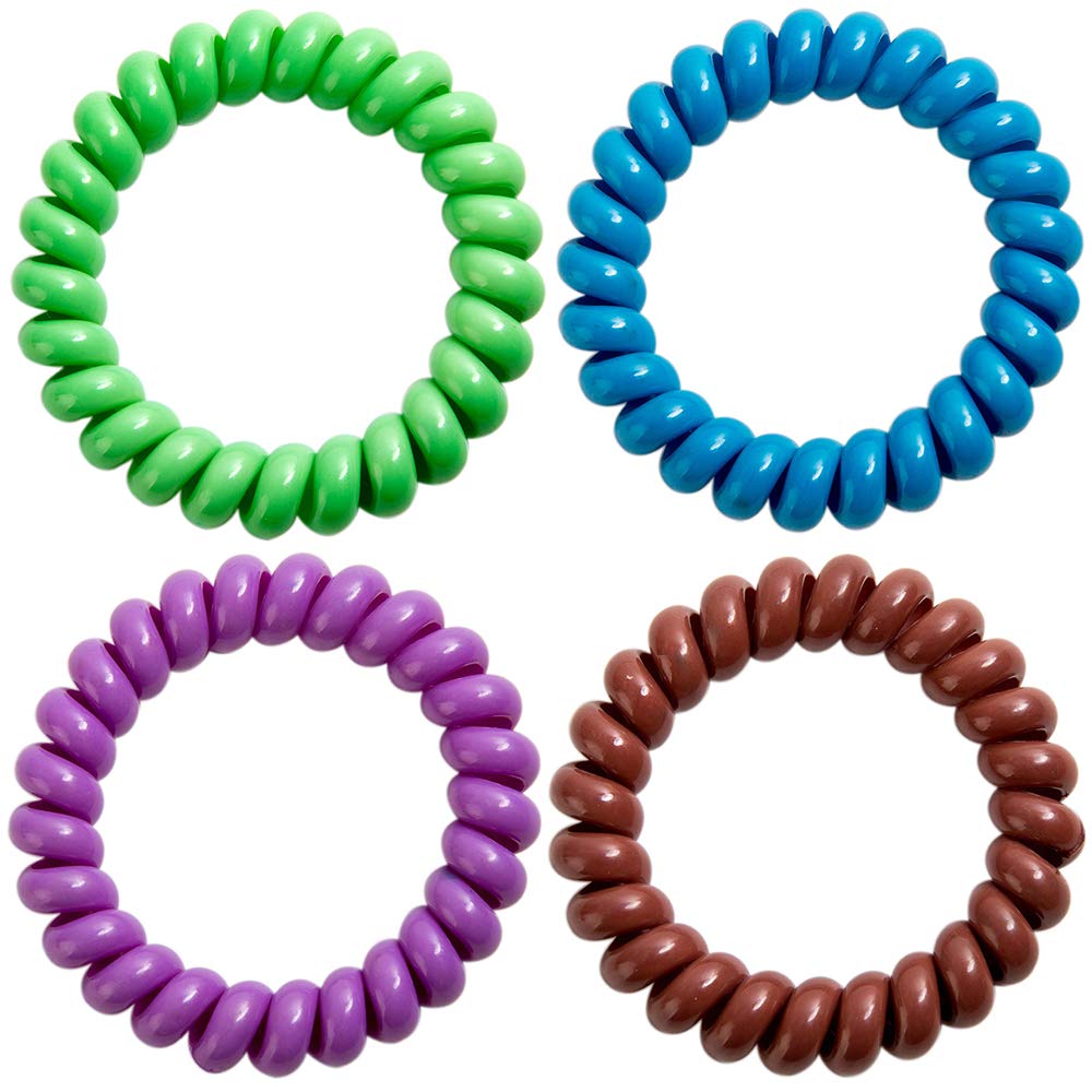 YAFANG Sensory Bracelets for Autism, ADHD, SPD - Stretchy Coil Bracelets for Special Needs (8 Pack)