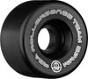 Rollerbones 57mm 98A Black Recreational Roller Skate Wheels - 8 Pack Urethane
