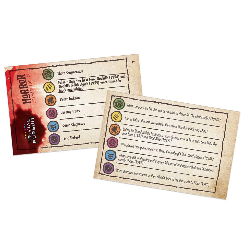 Trivial Pursuit Horror Ultimate Edition | Horror Trivia Game Featuring 1800 Questions From Classic Horror Films & Books | Collec