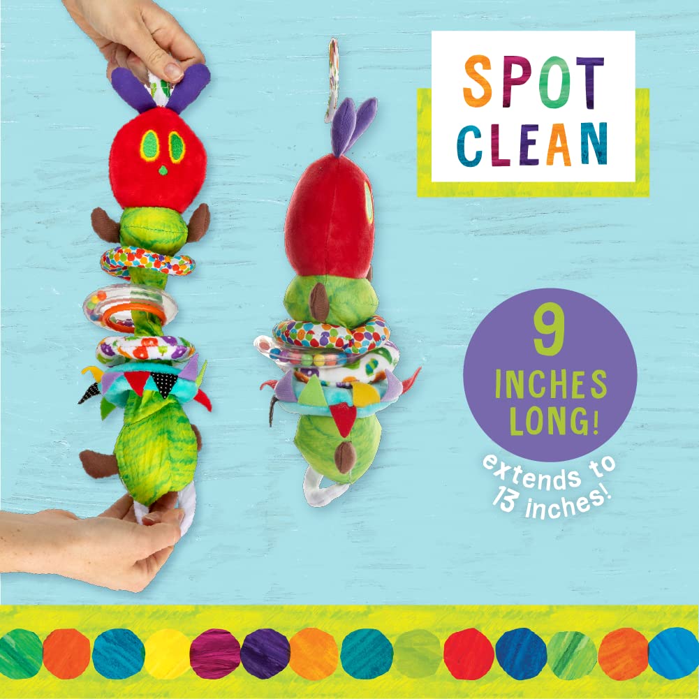 KIDS PREFERRED The Very Hungry Caterpillar Jiggle Toy, 1 Count, Multi-Color, Polyester, Model 55149