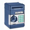 Setibre Piggy Bank, Electronic Atm Password Cash Coin Can Auto Scroll Paper Money Saving Box Toy Gift For Kids (Navy Blue)