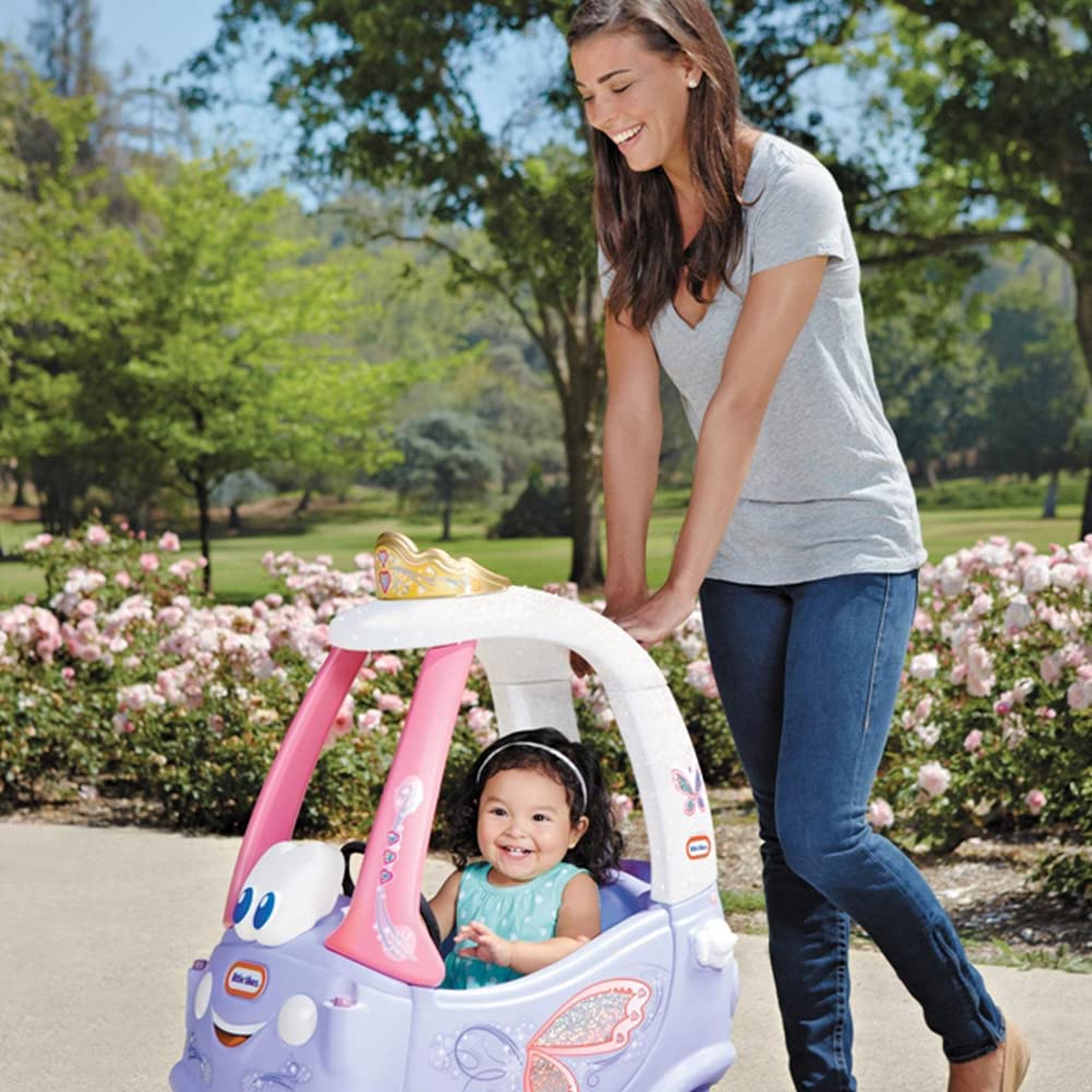 Little Tikes 173165E3 Fairy Cozy Coupe Car-Ride-On With Real Working Horn, Clicking Ignition Switch, And Fuel Cap-Ages 18 Months To 5 Years, Purple