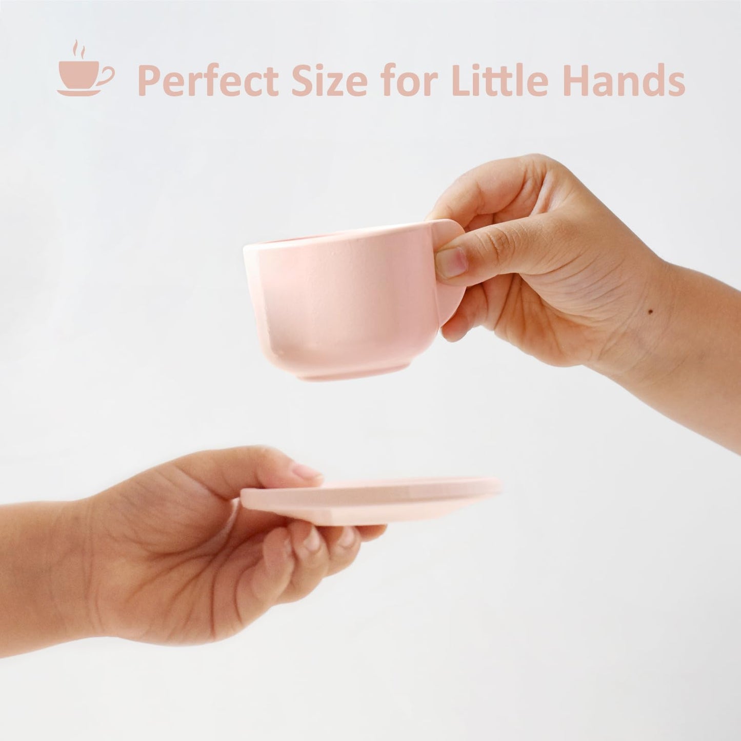 PairPear Tea Party Set Dessert Stand Playset -Wooden Toys Pretend Play Food Kitchen Accessories for Toddler Tea Set Birthday Gif