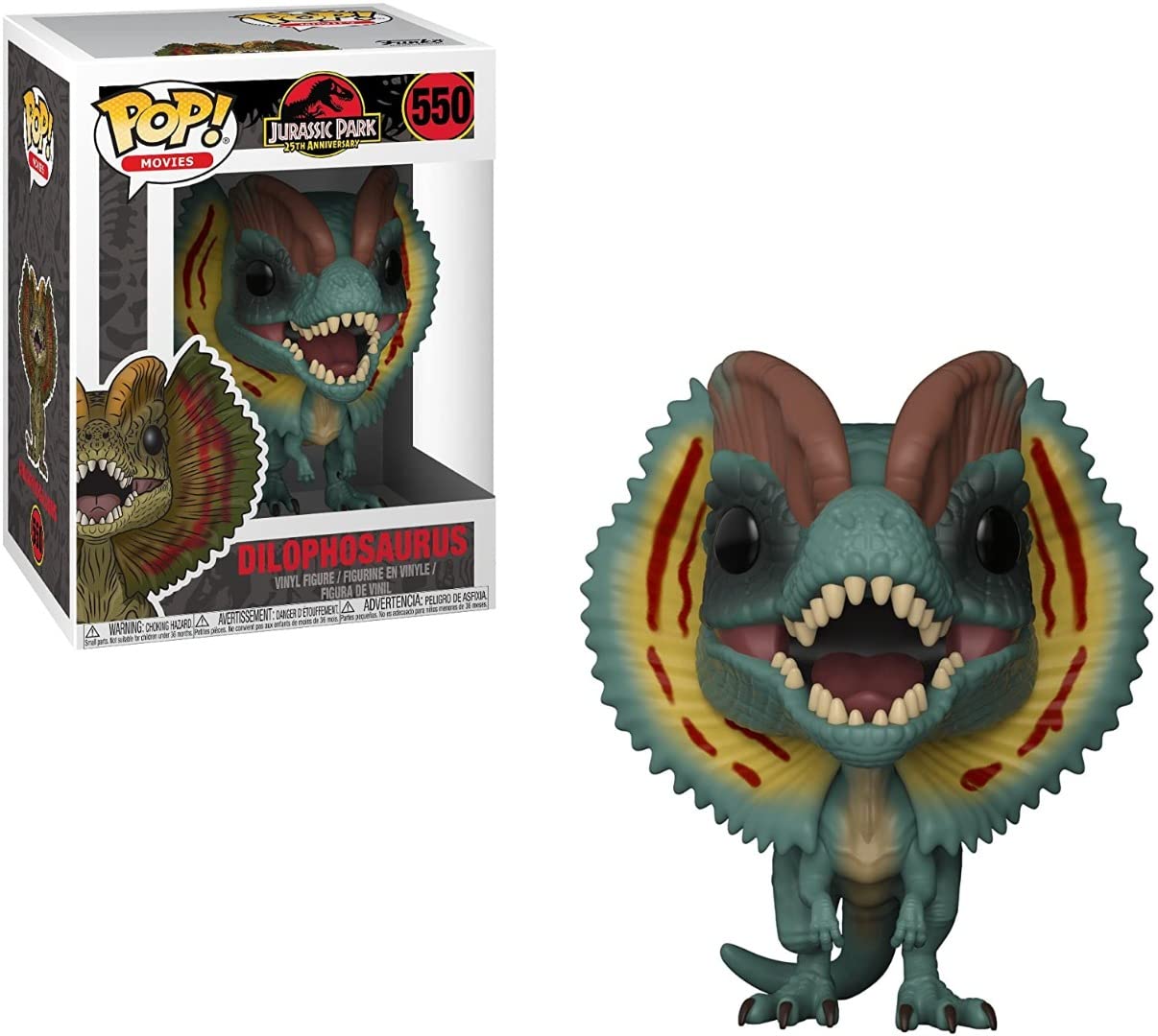 Funko Pop! Movies: Jurassic Park - Dilophosaurus (Styles May Vary) Collectible Figure