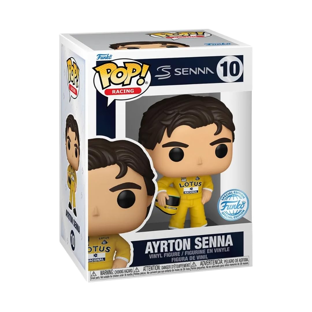 Funko Pop! Ayrton Senna 10 Exclusive Vinyl Figure - Multicolor, Normal Size, Model FU84453