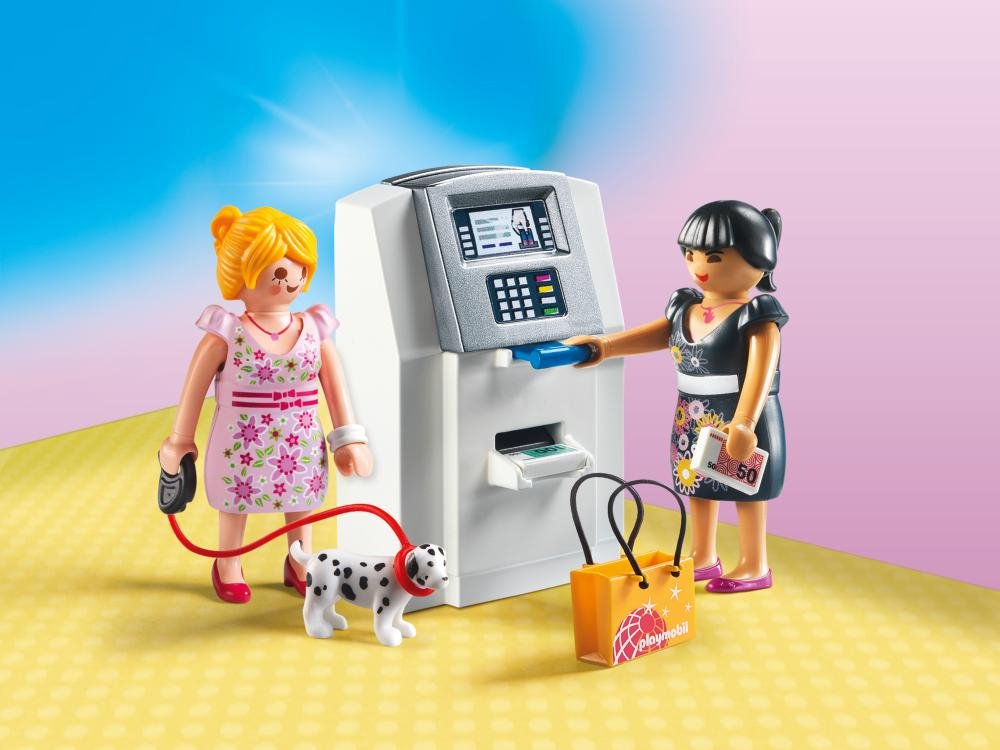 Playmobil Atm Playset Building Set - Multi Color, Plastic Material, Model 9081