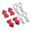 Swx Rc Body Clips Pins With Pull Taps For 1/6 Rc Crawler Car Axial Scx6 Axi05000 Upgrades Parts (Red)