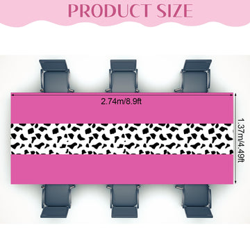 Oudain 6 Pcs 54 X 108 Inch Cow Table Cloths For Party Cow Tablecloth Paisley Table Runner Table Cover Rectangular Birthday Party