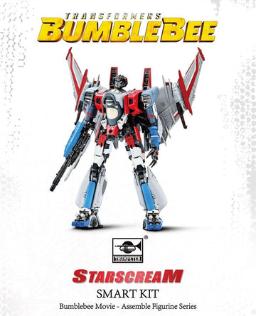 Transformers Bumblebee Starscream Figure Model Kit - Cybertron Aircraft Easy To Assemble 3D Articulated Action Figure Pre Painte