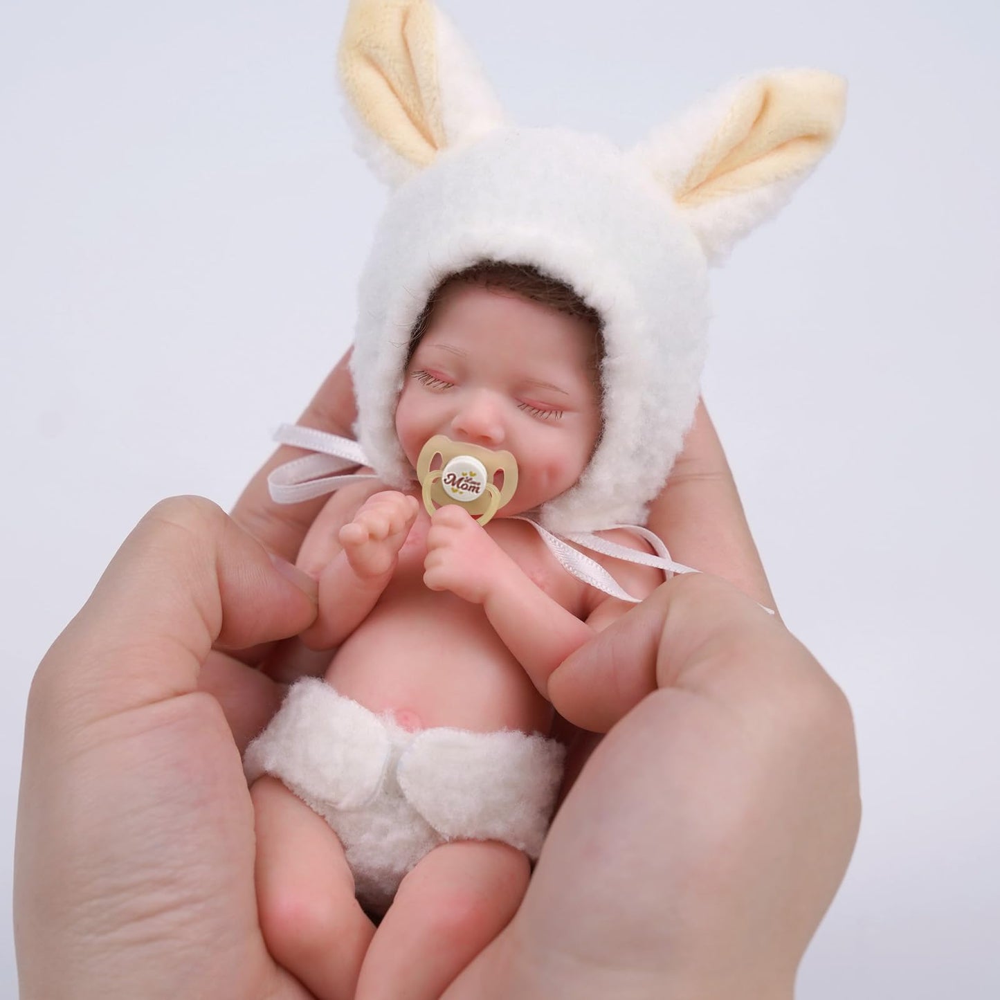 Babeside Miniature Reborn Baby Dolls Silicone Full Body - 6-Inch Soft Body Mini Realistic-Newborn Baby Dolls With Real Life Tiny Baby Doll With Gifts Box For Kids 12+