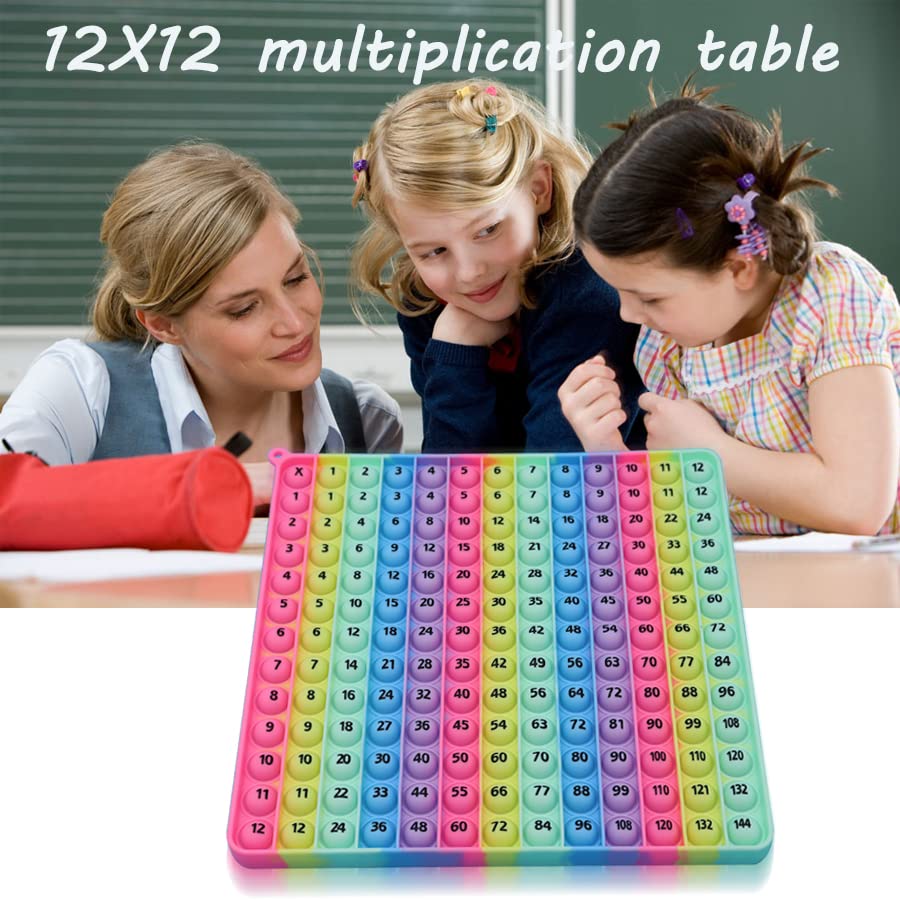 12X12 Digital Multiplication Table Game Flash Cards 3Rd Grade Fidget Math Toy, Dk-Simina Create All Kinds Of Math Operations, Easy To Learn, More Fun, Fidgety Learning Game Toy It