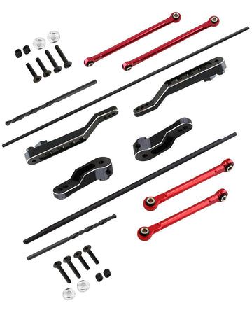 RCMYou Front/Rear Sway Bar RC Car Anti-Sway Bar Anti-Roll Mount Upgrade Parts for 1/7 RC Unlimited Desert Racer,Steel #45 Front/