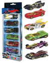 Galaxy Hi-Tech Super Hero Metal Cars 6 Pcs Vehicles, Racing Cars Play Set For Toddlers,Boys Die-Cast Car Set, Cake Decorations T