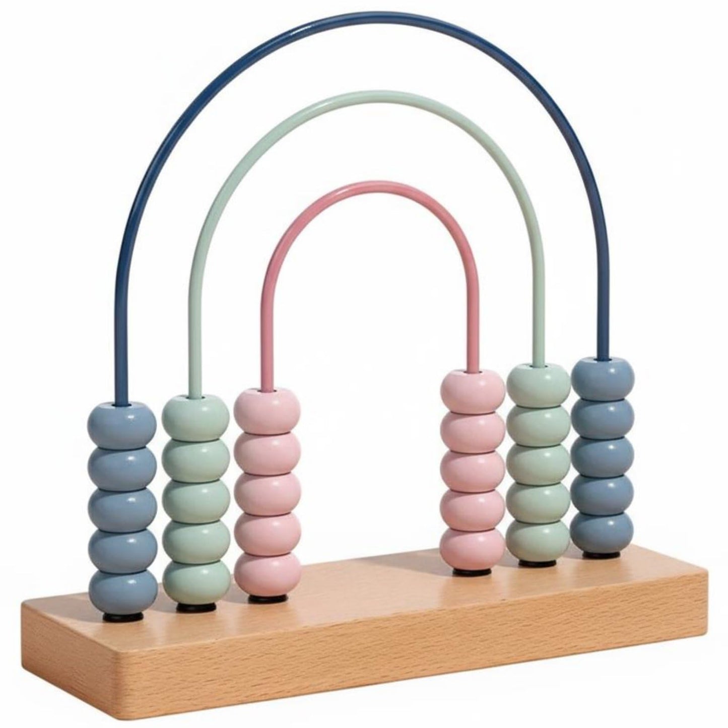 Trendivibe Early Educational Wooden Bead Abacus Fine Movement Skills Development Educational Bead Counter HandEye Coordination