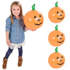 The Dreidel Company Halloween Pumpkin Inflatable Decorations, 16'' Tall (3-Pack) Halloween Decor, Halloween Pumpkin Toy