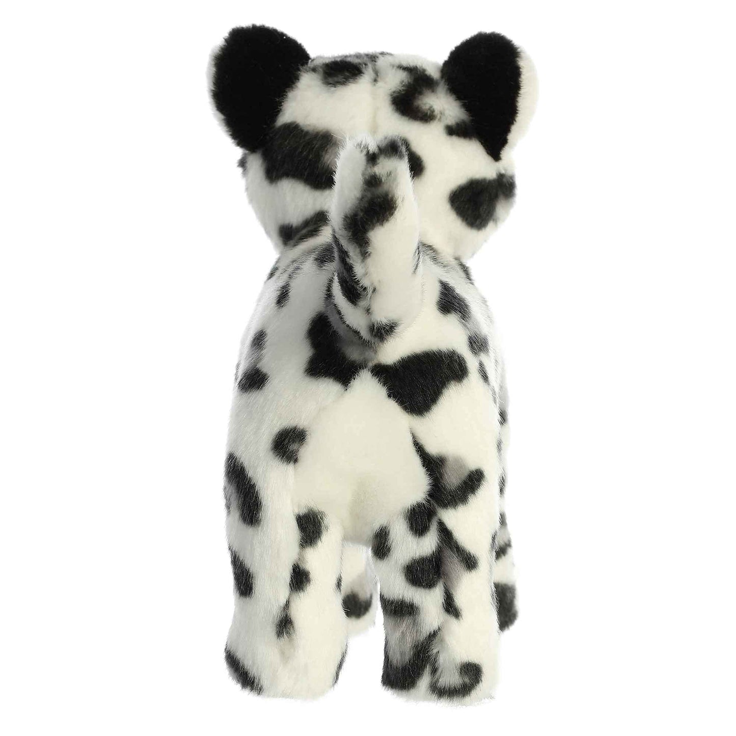 Aurora® Realistic Miyoni® Snow Leopard Stuffed Animal - Lifelike Detail - Cherished Companionship - White 10 Inches