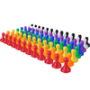 Hestya 96 Pcs Board Game Pieces Multicolor Plastic Pawn Pieces for Board Chess Components 1 Inch Pawns Tabletop Markers Arts and