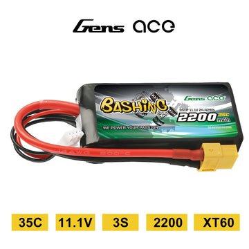 Gens Ace 3S Lipo Battery 11.1V 2200Mah 35C Soft Case Pack With Xt60 Plug For Dji Phantom Fc40 Spare Walkera E22 Rc Quadcopter Dr