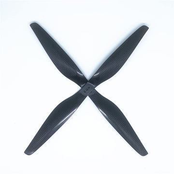 KingVal Replacement 2 Pairs Carbon Fiber 1455 Three-Hole Propeller Prop CW/CCW Compatible with RC Quadcopter Drone RC Aircraft