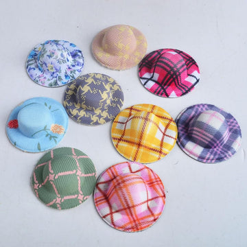 NWFashion 9PCS 1/12 Mini Dollhouse Play Sun Hats Beach Paying Accessories Random Style