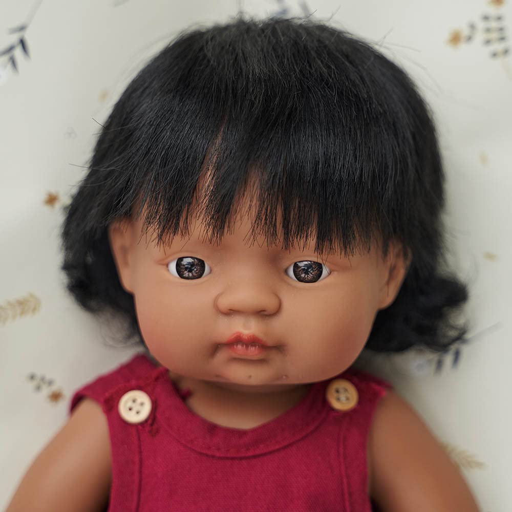 Miniland Educational - 15'' Anatomically Correct Baby Doll, Hispanic Girl