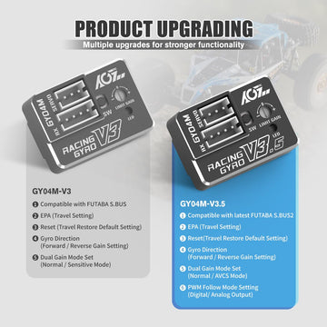 Agfrc Upgraded Mini Z Gyros - Mini Gyros For Drifting Mini-Z Car/Full Aluminum 4Gram Precision Rc Gyro Set For Competition Grade