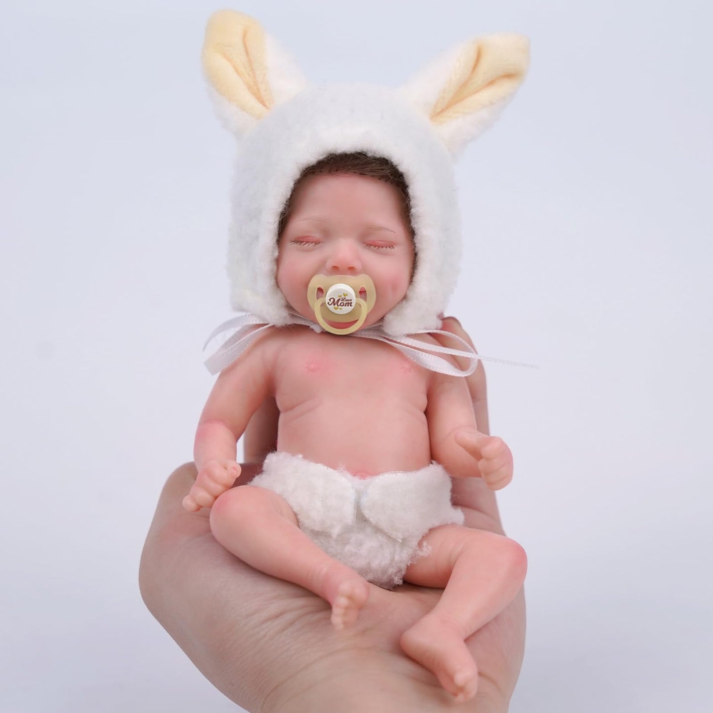 Babeside Miniature Reborn Baby Dolls Silicone Full Body - 6-Inch Soft Body Mini Realistic-Newborn Baby Dolls With Real Life Tiny Baby Doll With Gifts Box For Kids 12+