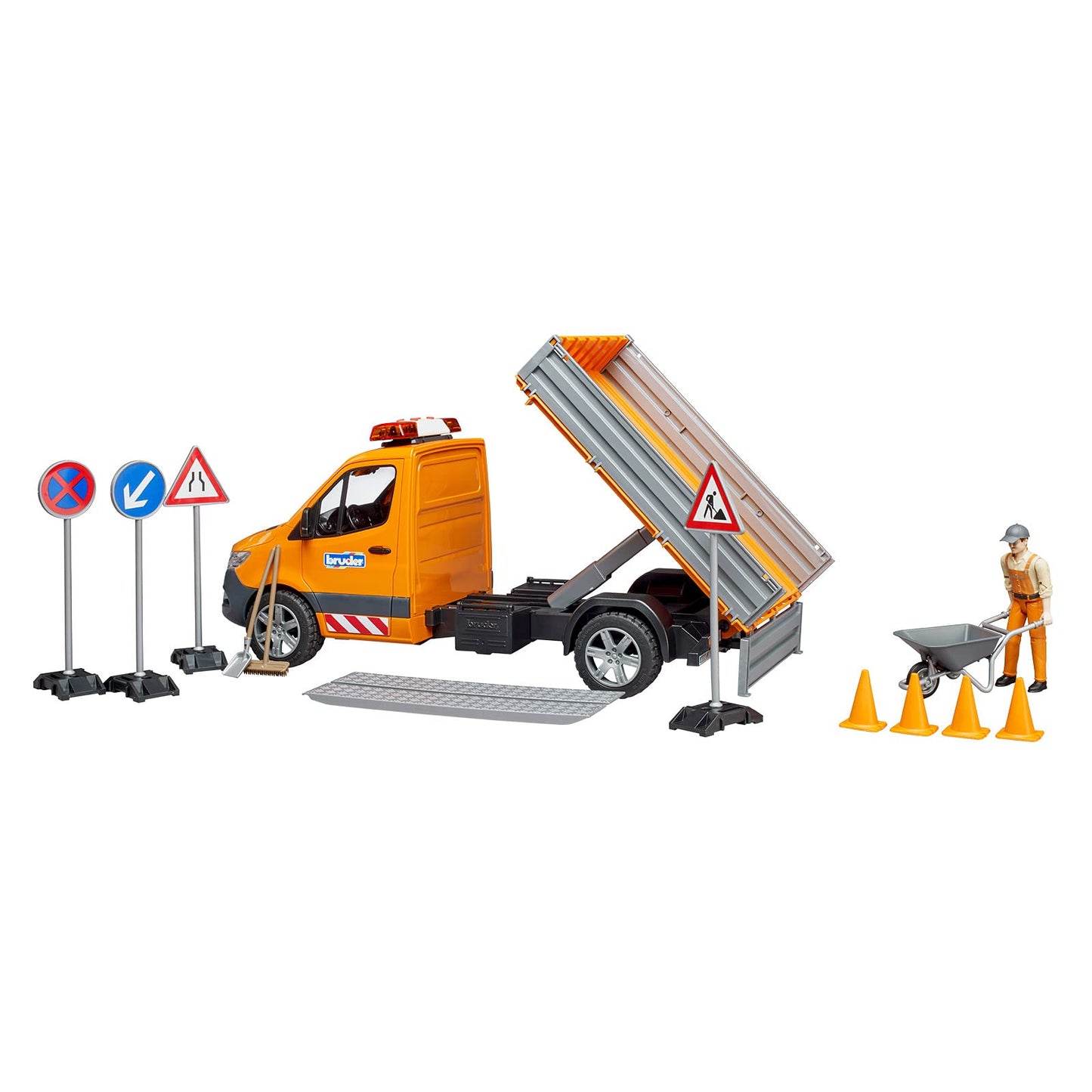 Bruder 02677 MB Sprinter Municipal with Driver, Light + Sound Module and Accessories