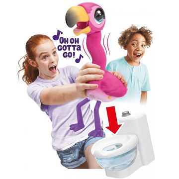 Little Live Pets Gotta Go Flamingo - Interactive Plush Toy, Eats, Sings, Wiggles, Poops, Talks, Multicolor, Ages 4+, Batteries Included