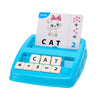ILSMYSUTRA 2 in 1 Spelling Reading Game Travel Toys for 4 5 6 Year Old Children Light Blue